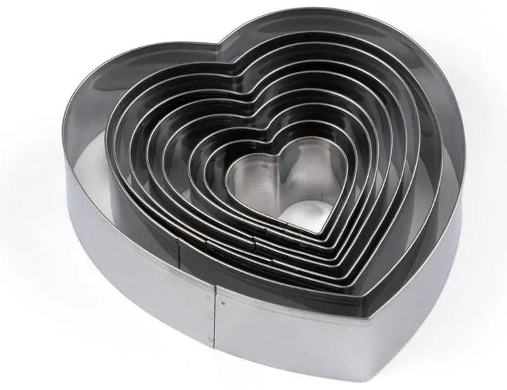 Sütikiszúró szett 9 db-os Heart – Blomsterbergs
