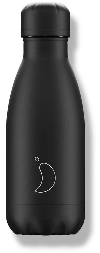 Chilly's Bottles termosz palack - teljesen fekete 260ml, Eredeti kiadás