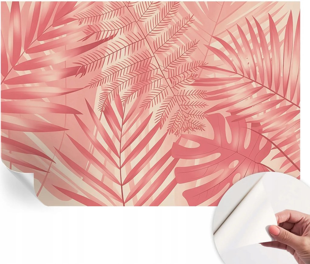 Modern öntapadós fali fotótapéta Trópusi levelek 152x104 cm