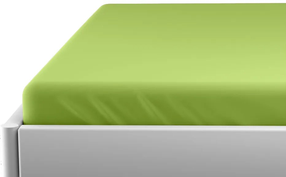 Jersey lepedő kiságyba zöld 70x140 cm