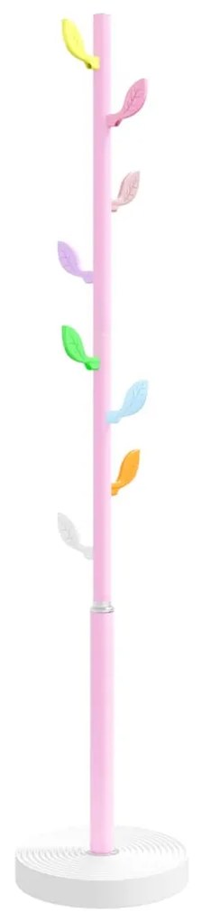 rózsaszínű porszórt vas ruhafogas 172 cm