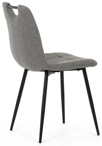 Étkezőszék, szürke, szövet, DCL-V2017 GREY2