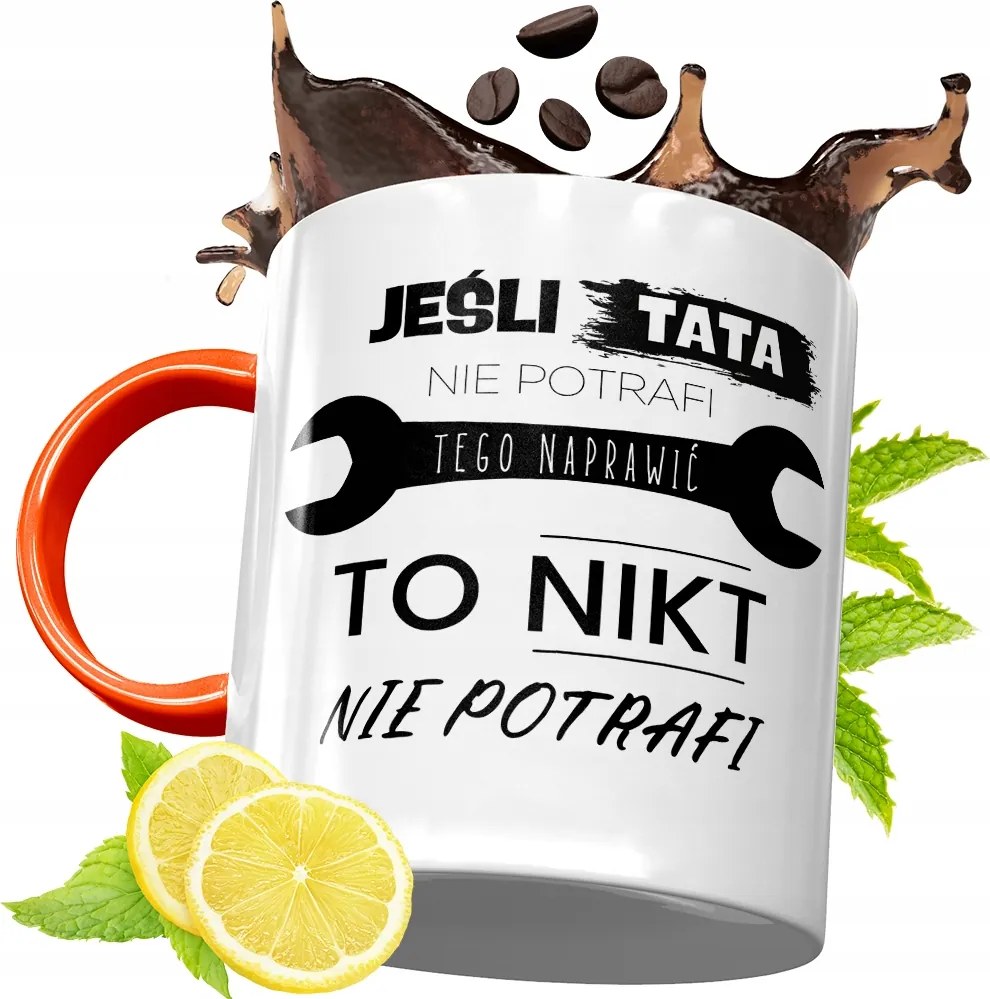 Narancssárga Bögre Apák Napjára Ajándék fényképes nyomtatással