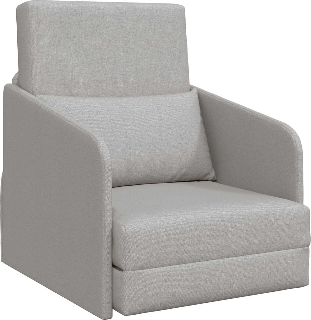 vidaXL Kanapéágy 60cm Felhőszürke szövet