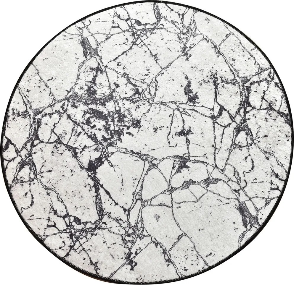 Marble fehér fürdőszobai szőnyeg 100 cm