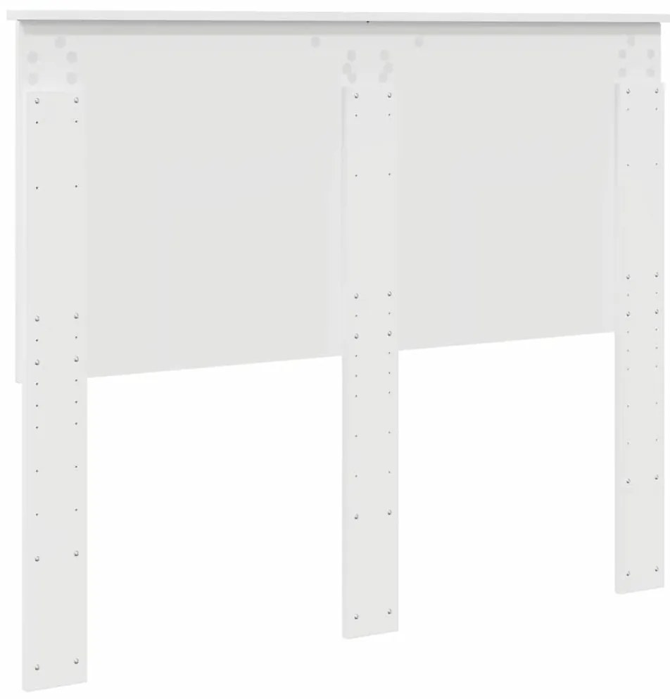 Fejtámla fejtámlával Fényes Fehér 120 cm Faanyag