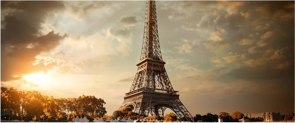 Kép - Eiffel-torony, Párizs, Franciaország (120x50 cm)