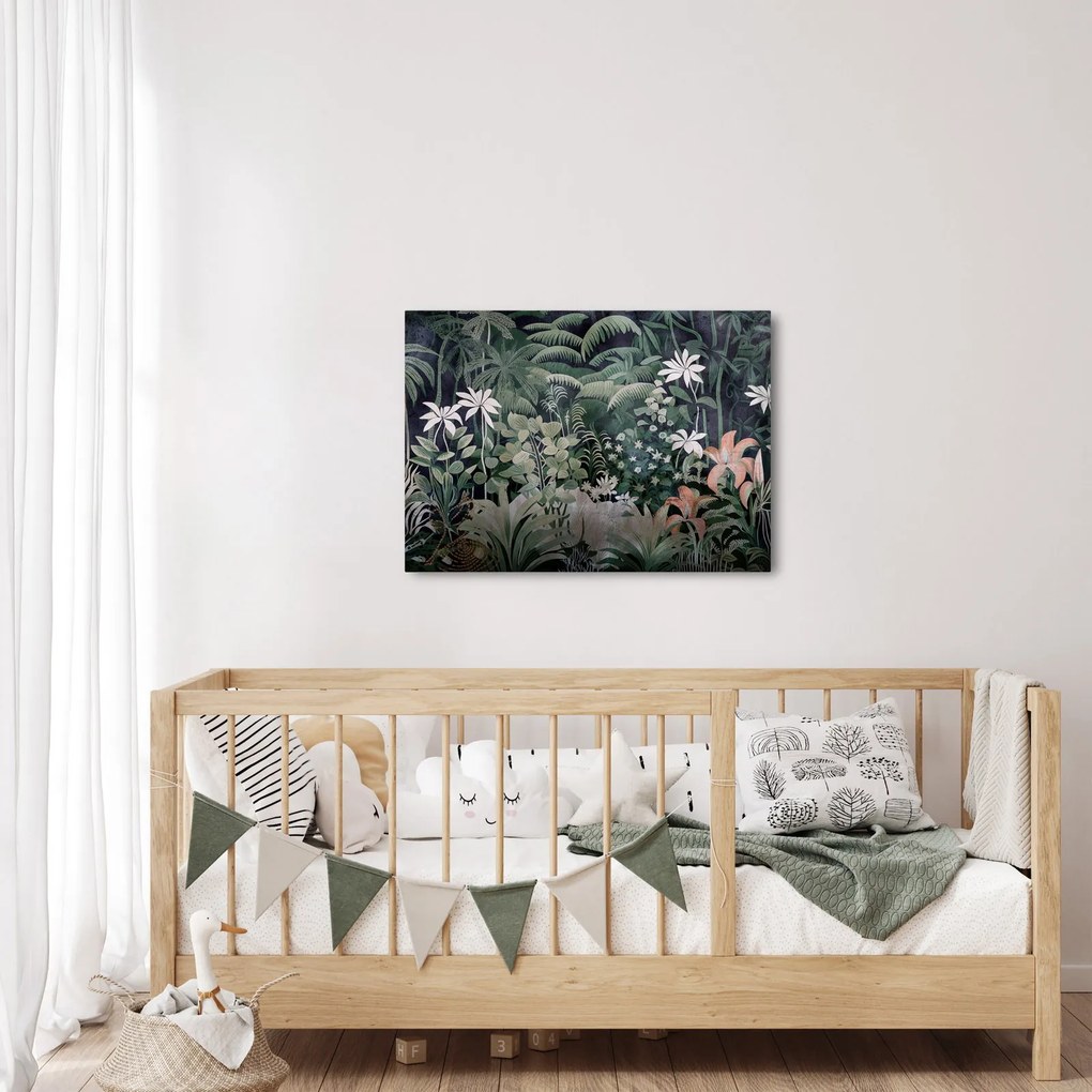 Kép - Festett dzsungel minta (70x50 cm)