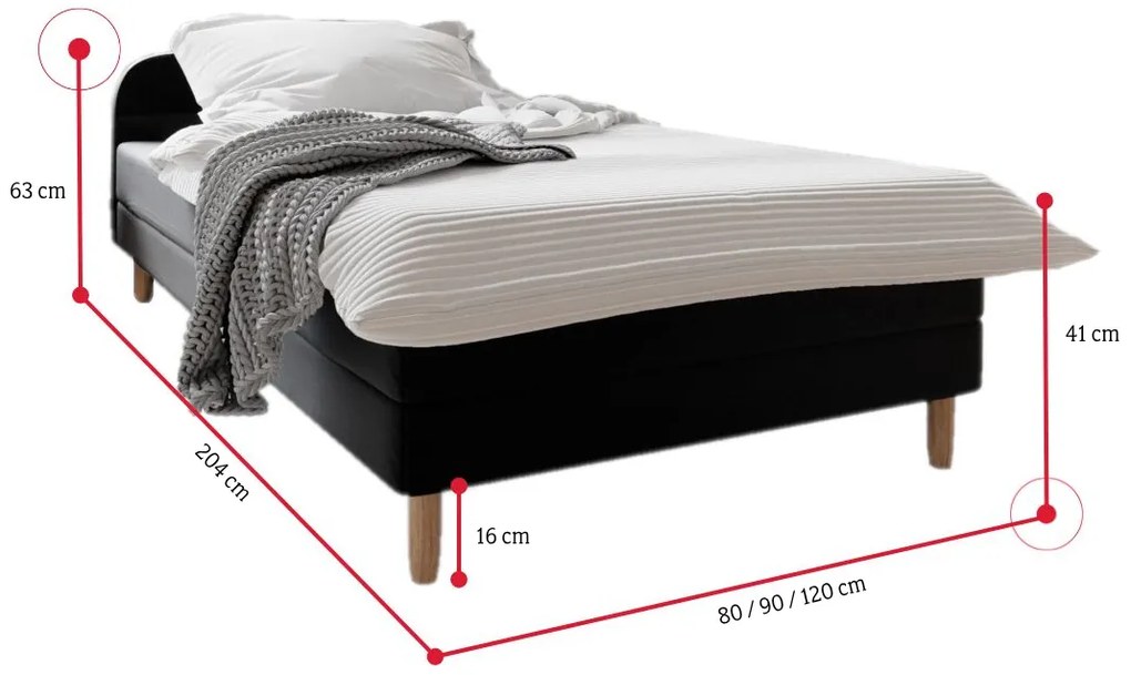 Ágy CALIANTE 2, 90x200, cosmic 800