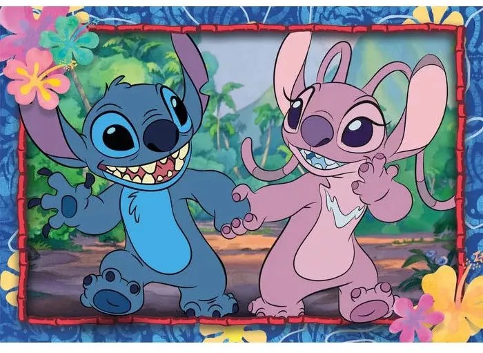 Disney Lilo és Stitch, A csillagkutya Angel 2x20 db-os puzzle Clementoni