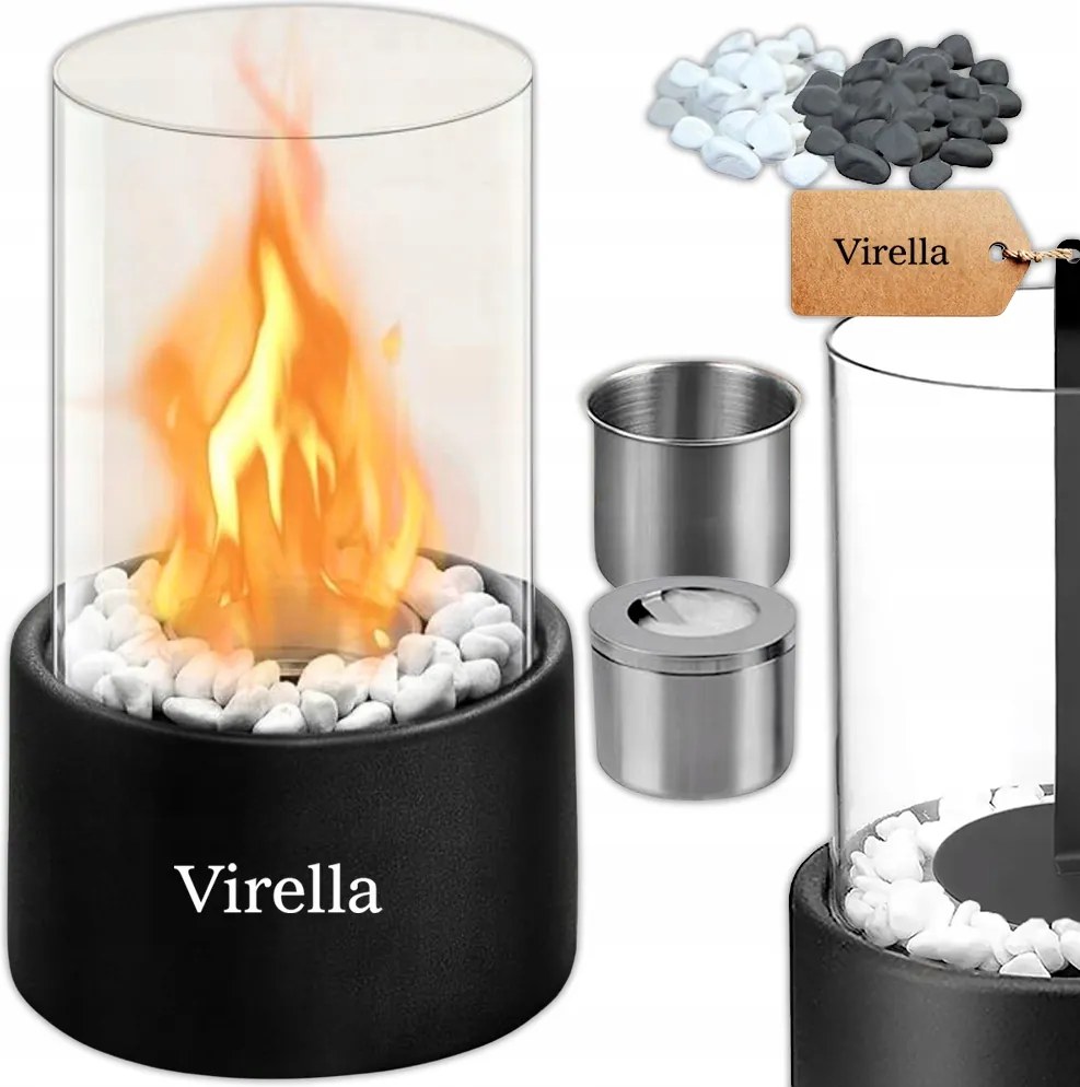 Szabadon álló Füstmentes Biokandalló Otthonra Kerti Terasz Bio Kandalló Virella