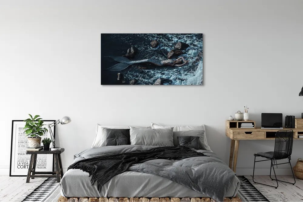 Canvas képek tenger sziréna 100x50 cm