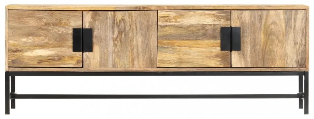 tömör mangófa TV-szekrény 140 x 30 x 50 cm