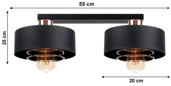 Csillár VEST 2xE27/60W/230V