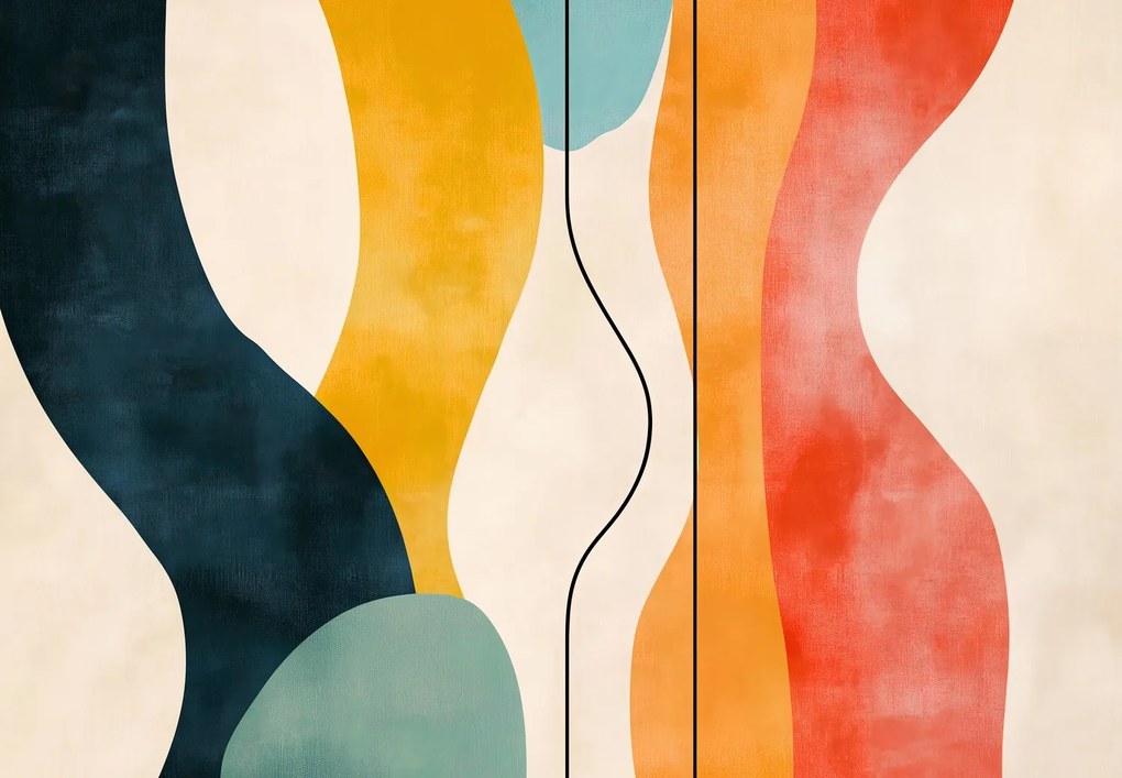Fotótapéta - Minimalista színes illusztráció II. (147x102 cm)