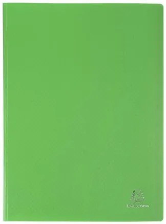 Bemutatómappa, 30 zsebes, A4, EXACOMPTA Opak, zöld (EX8833E)