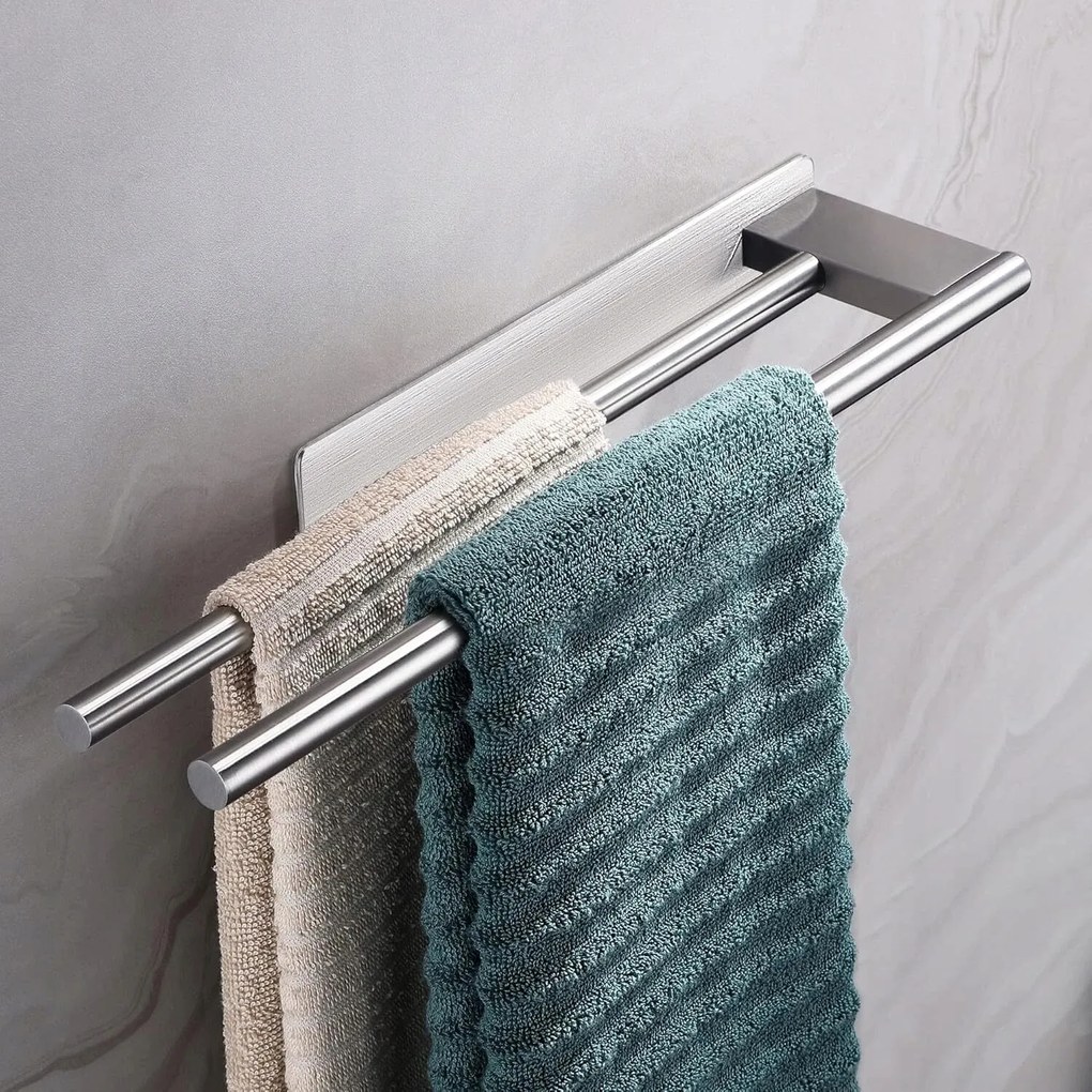 Törölközőtartó Fali Fürdőszobai Tartó Dupla Törölközőszárító