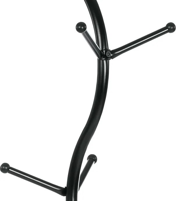 Fém állófogas fekete színben, 181 cm magas 80003-09