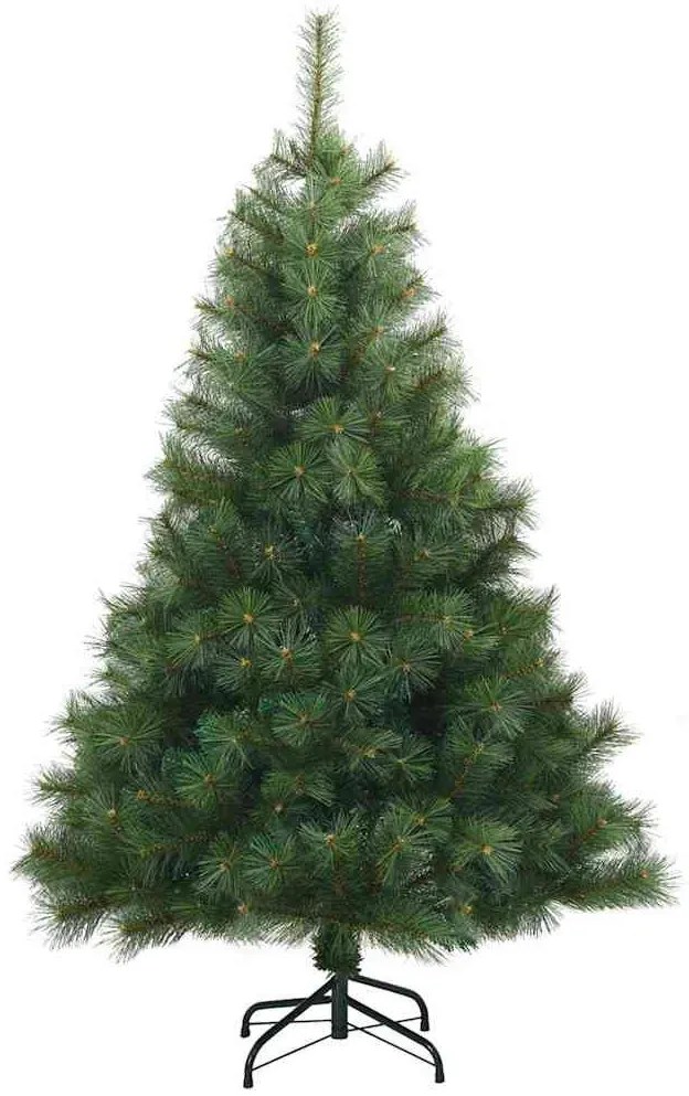 Műanyag Hajtogatós Karácsonyfa állvánnyal Zöld 120 cm PVC, acél