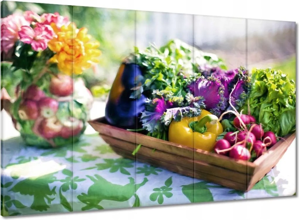 Vászonkép 100x70 Zöldségek a konyhába