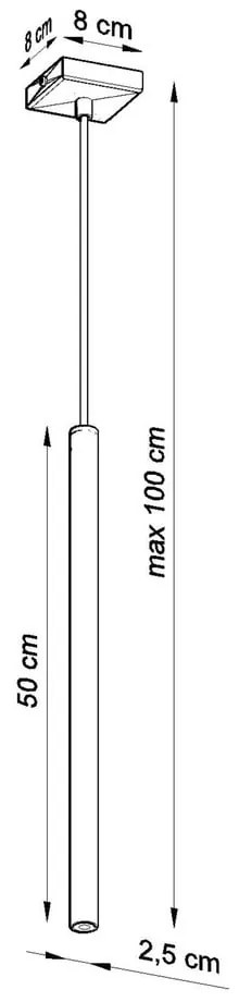 Fideus Single fehér függőlámpa - Sollux