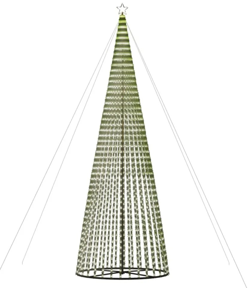hideg fehér LED karácsonyfa 1544 LED 500 cm