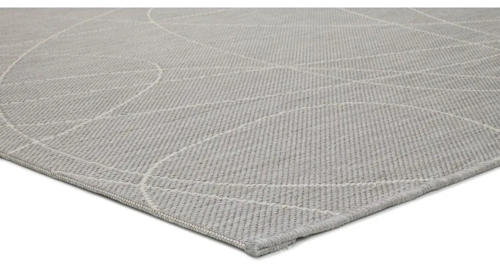 Hibis Line szürke kültéri szőnyeg, 160 x 230 cm - Universal