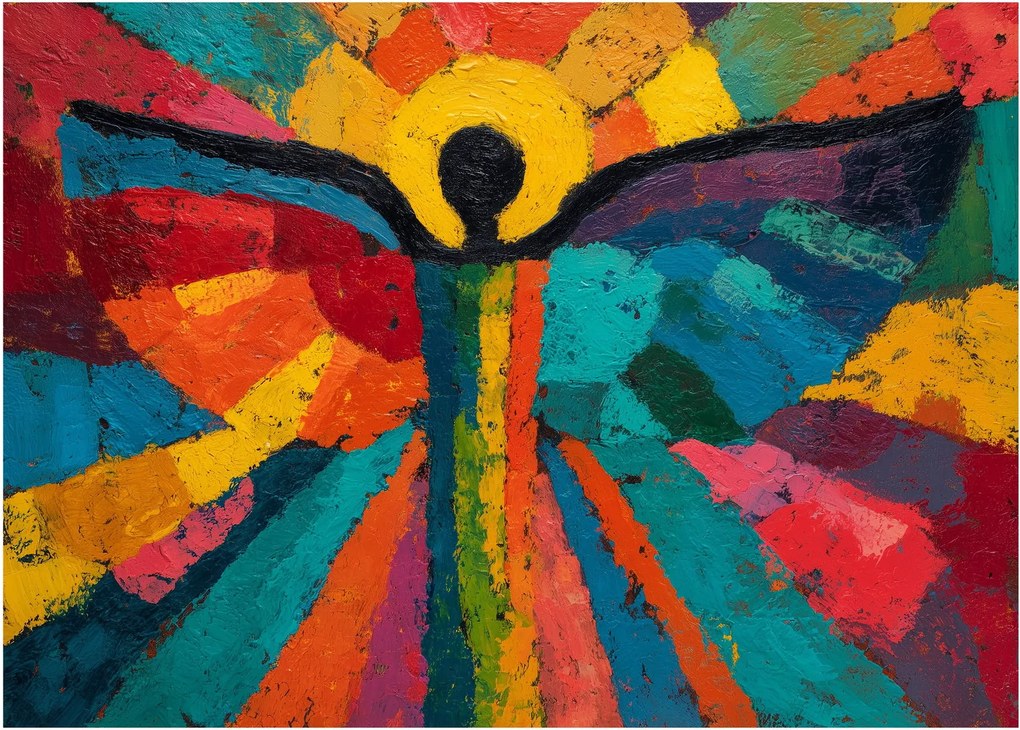Kép - Festett angyal (70x50 cm)