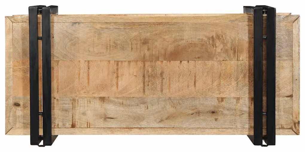 fali polc 70x33x35 cm tömör nyersfa Mango