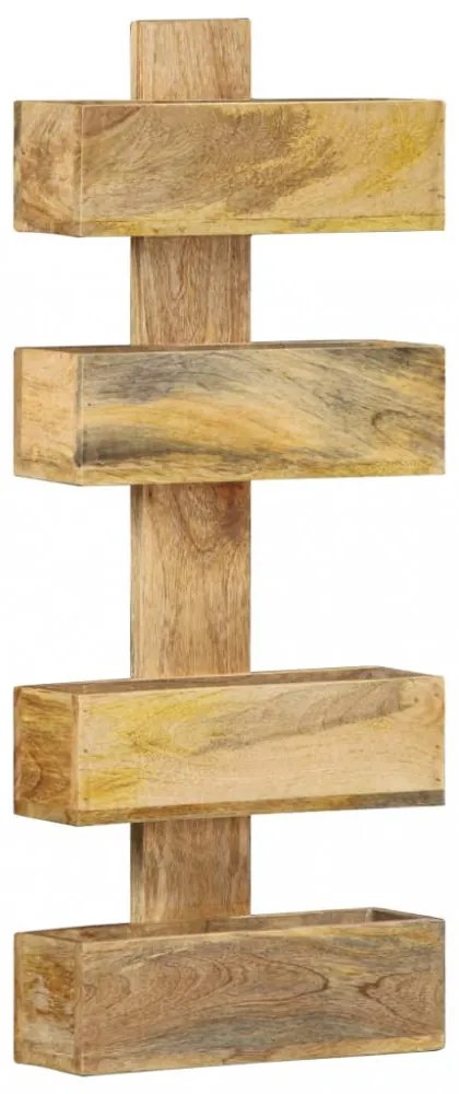 tömör mangófa fali újságtartó 30 x 11 x 72 cm