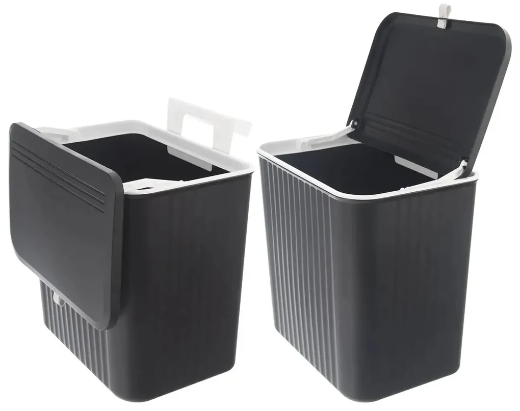 Orion Double lid felakasztható hulladékgyűjtő , 13 l
