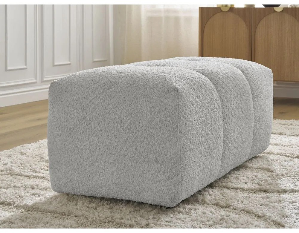 Világosszürke buklé lábtartó Roxelane – Bobochic Paris