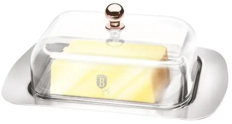 BerlingerHaus Vaj tartó akril fedővel Metallic Line Rose Gold Edition BH/8823