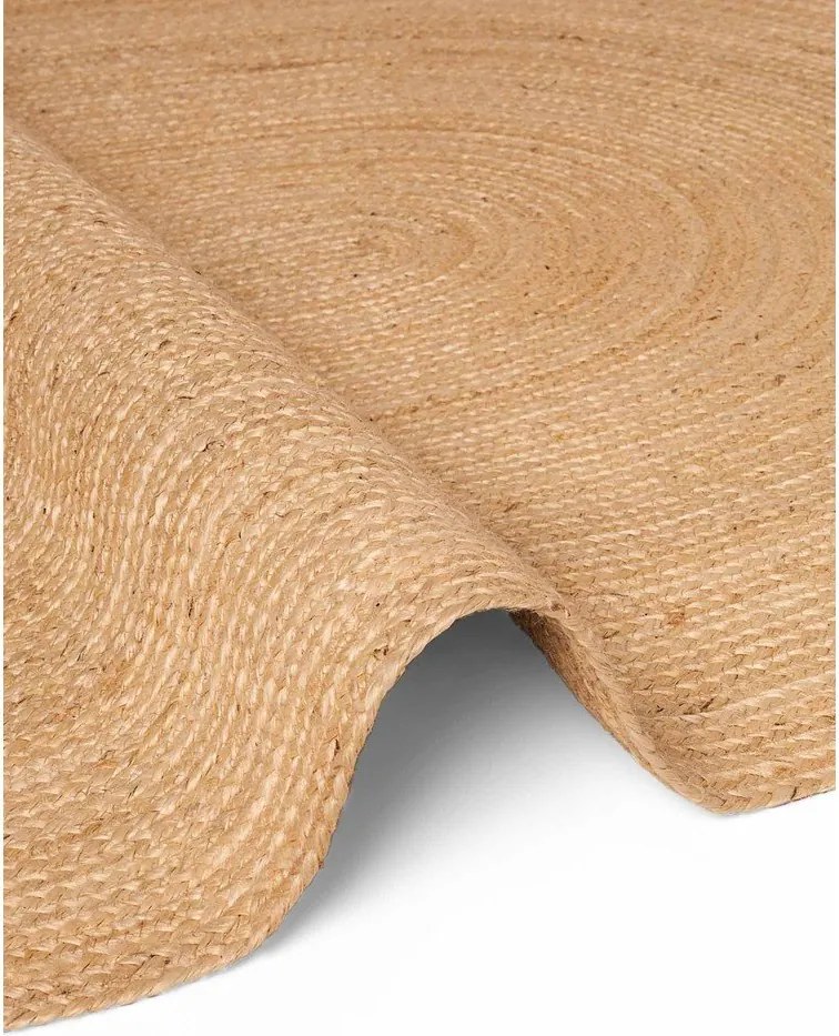 Natúr színű kétoldalas-kézi szövésű juta szőnyeg 160x230 cm Braided – Hanse Home
