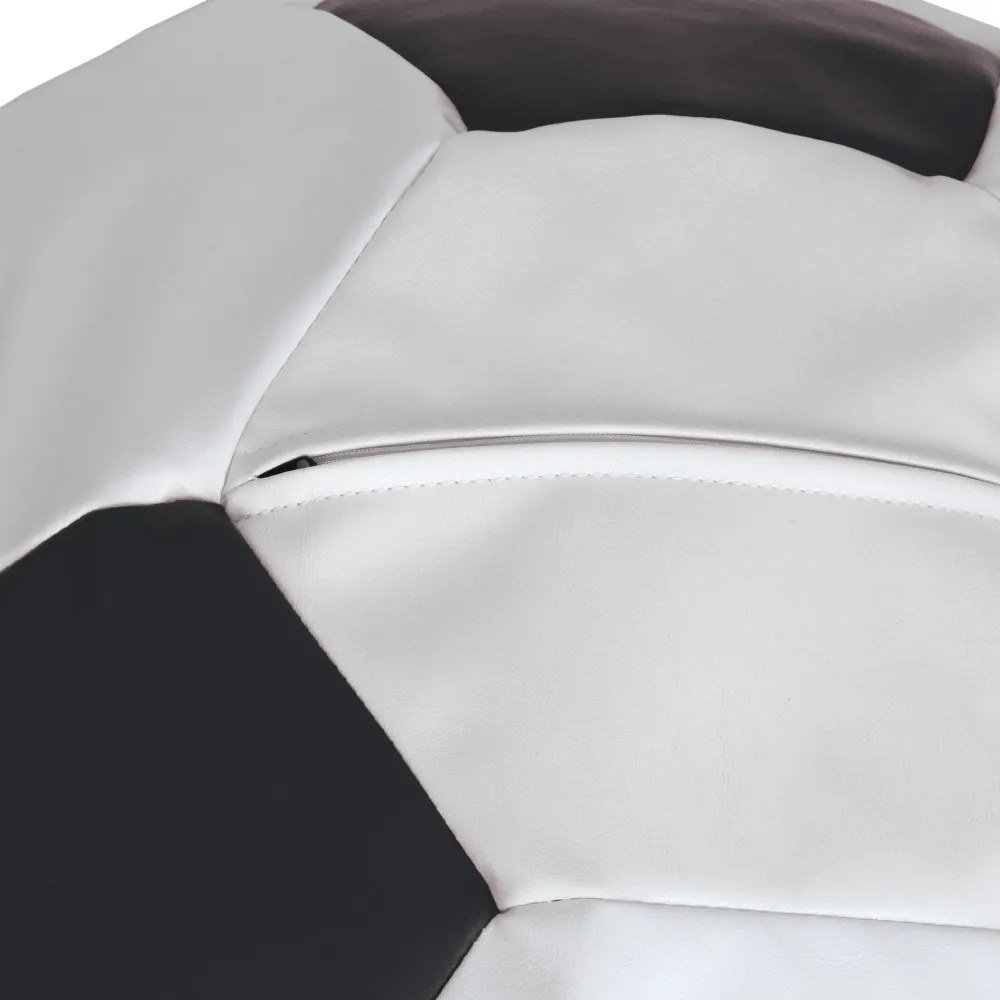 LTB Labda babzsák fotel Fehér - Fekete