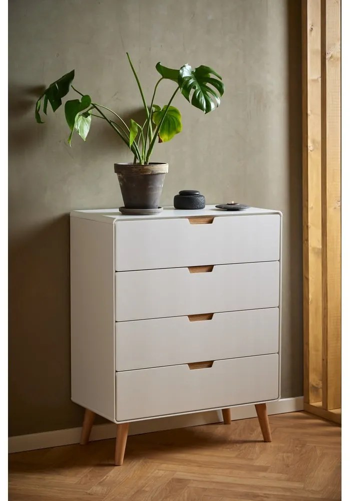 Fehér komód 80x100x40 cm Lowell – Actona