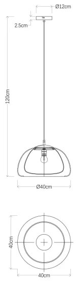Globo 15743H1 - Csillár zsinóron JELLA 1xE27/60W/230V
