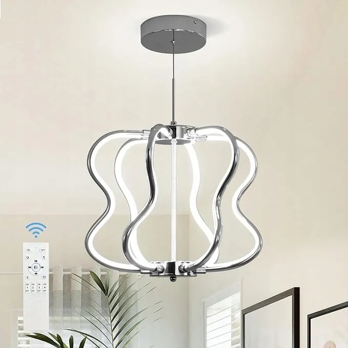 LED-es mennyezeti függőlámpa modern csillár Pilot szabályozható