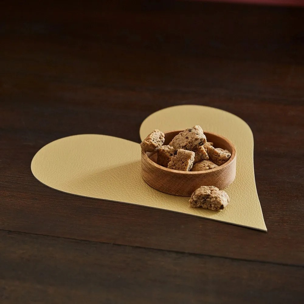 Öko bőr tányéralátét 30x30 cm Heart Hippo – LIND DNA