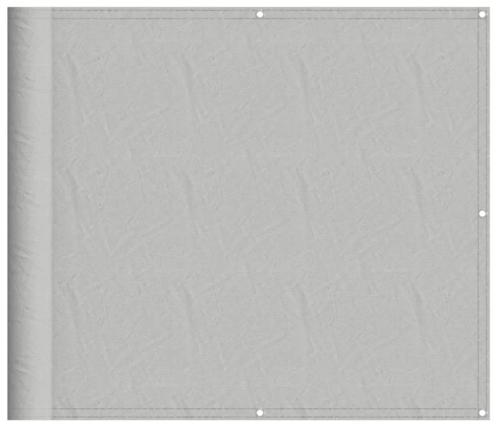 világosszürke 100% oxford poliészter erkélyparaván 90 x 600 cm