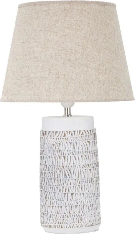 Bézs asztali lámpa textil búrával (magasság 60,5 cm) Nairobi – Mauro Ferretti