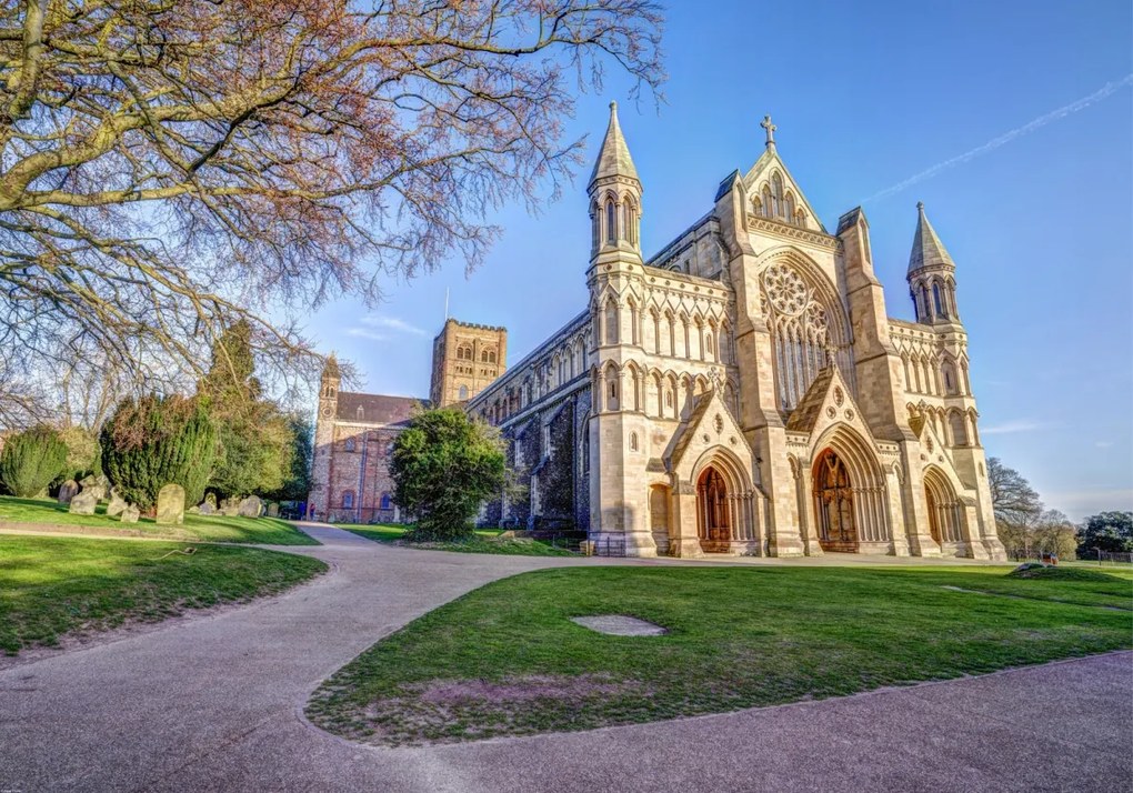 Poszter 100x70cm St Albance székesegyház, Assaf Frank