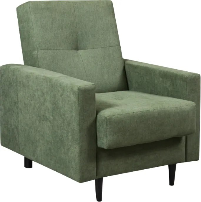 Fotel, zöld szövet, VALDO