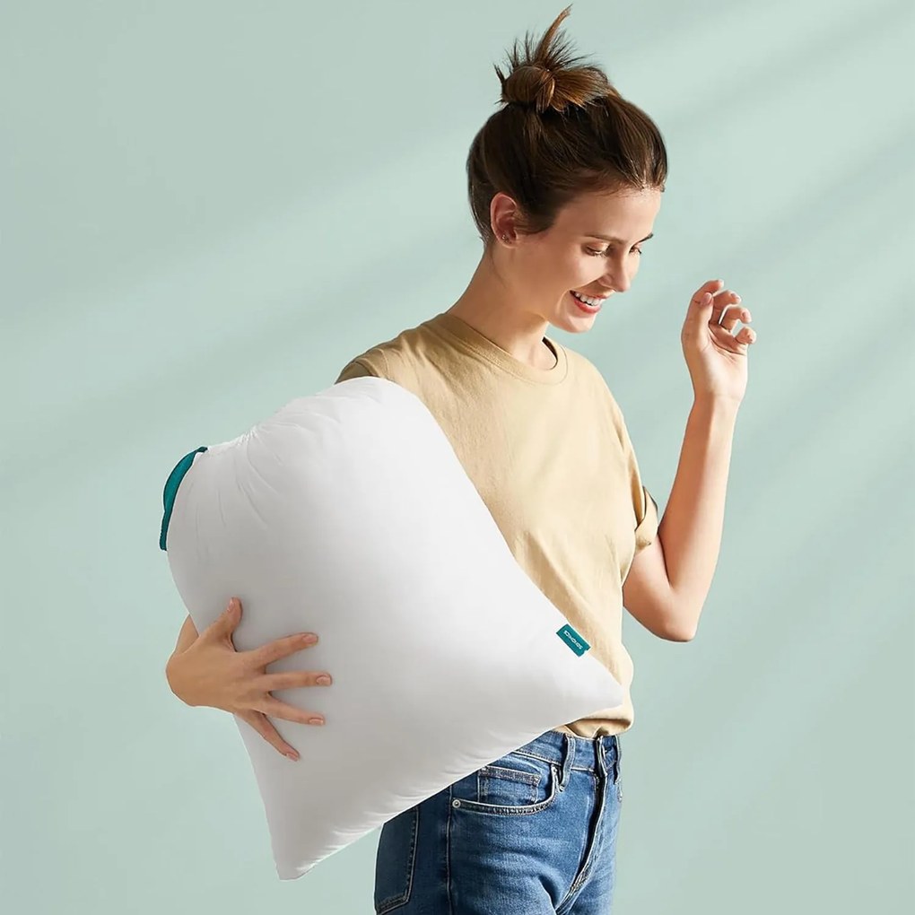 Párna 40 x 80 cm, párna tárolótáskával, felhőfehér