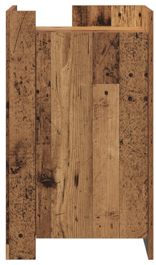 Oldalbufé Régi Fa 45x35x75 cm Műanyagfa