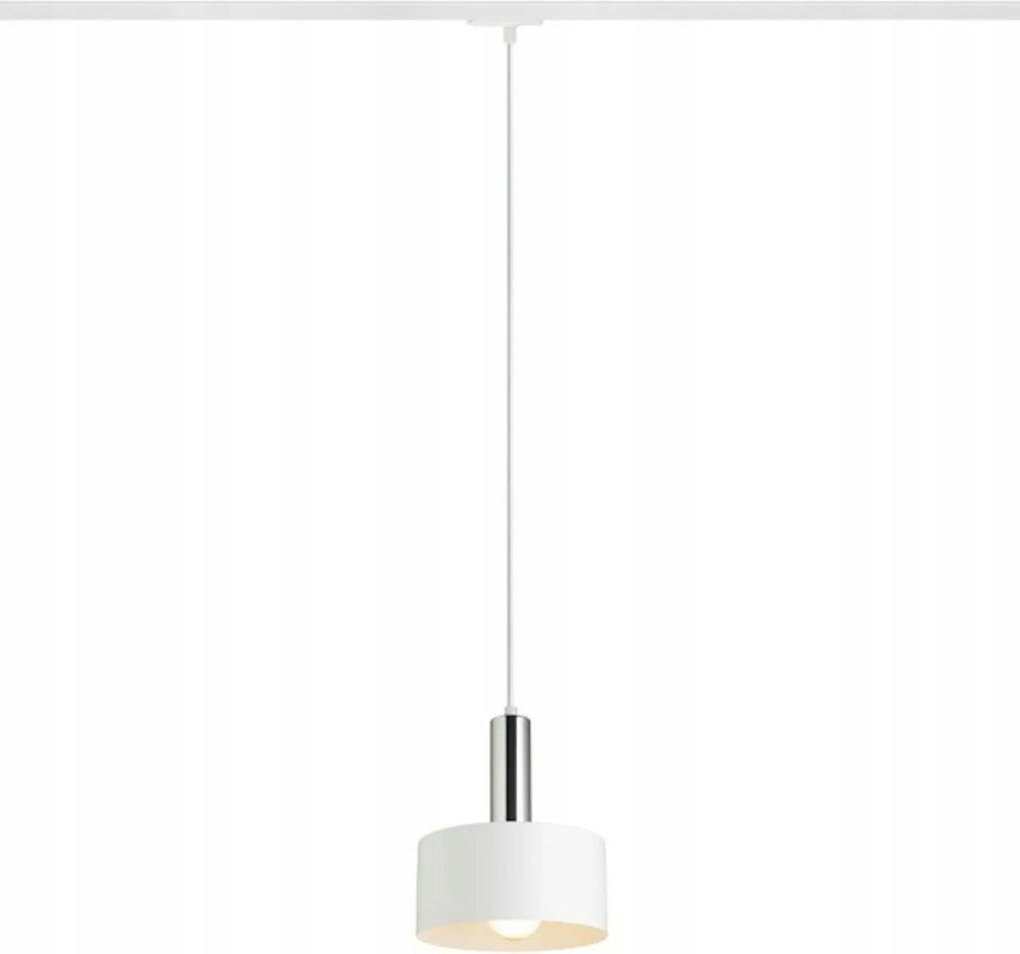 Rendl Giulia 20 függeszték egyáramú sínre fehér/króm E27