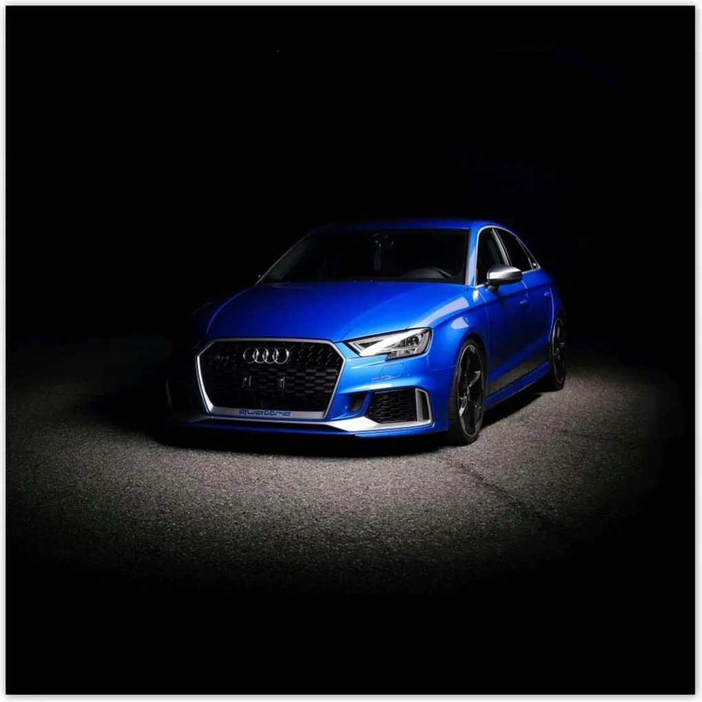 Poszterek 100x100 Kék Audi Quattro