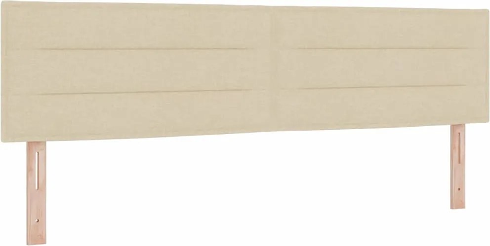 vidaXL Fejtámla Krém 180 cm szövet