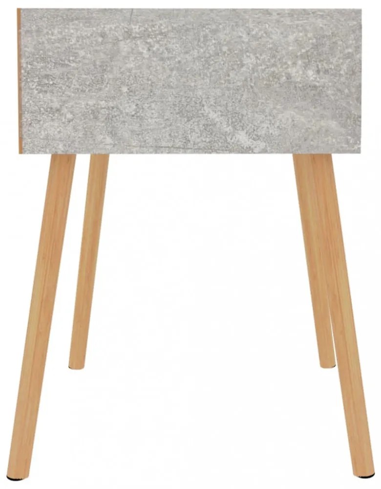 2 db betonszürke szerelt fa éjjeliszekrény 40 x 40 x 56 cm