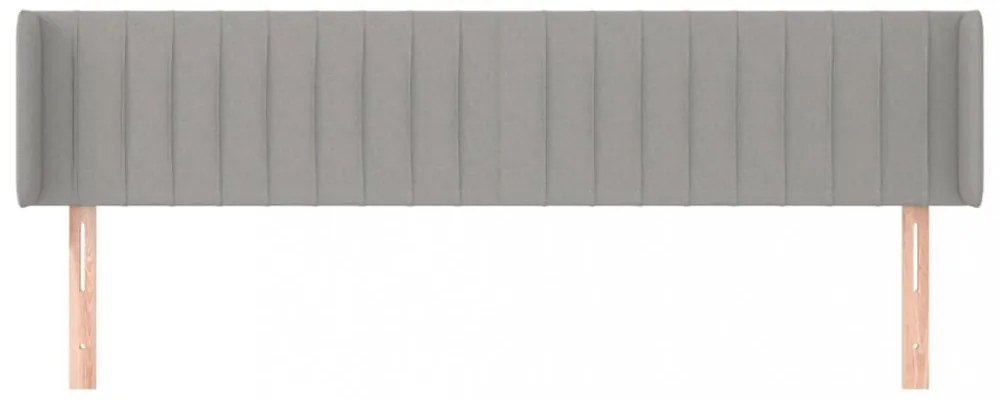 világosszürke szövet fejtámla 203x16x78/88 cm